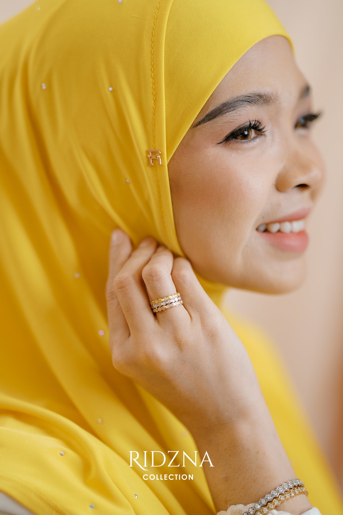 Ridzna Hijab 2-in-1 Stone