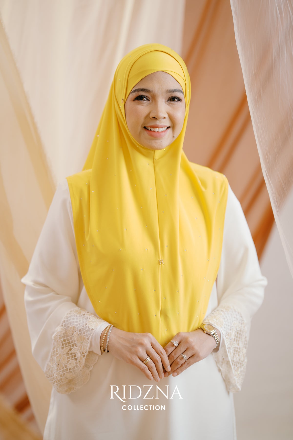 Ridzna Hijab 2-in-1 Stone